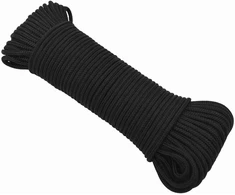 Daugiafunkcinė buitinė virvė 5 mm 500 m Juoda PP