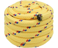 Daugiafunkcinė buitinė virvė 60 mm 10 m Geltona PP