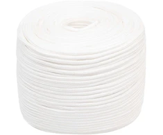 Daugiafunkcinė buitinė virvė 8 mm 25 m Balta PP