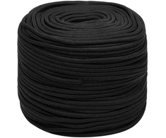 Daugiafunkcinė buitinė virvė 8 mm 25 m Juoda PP