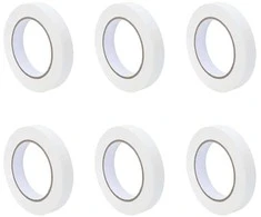 Dažytojo maskavimo juostos 6 pcs Balta 19mm x 50m Popierius