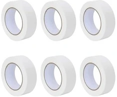 Dažytojo maskavimo juostos 6 pcs Balta 38mm x 50m Popierius