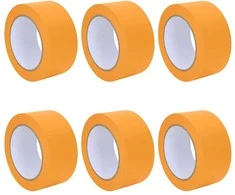 Dažytojo maskavimo juostos 6 pcs Geltona 50mm x 50m Popierius