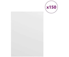 Dekoratyvinės Panelės 150 pcs Balta 15 x 21 x 0.27 cm