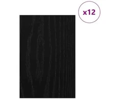 Dekoratyvinės Panelės 12 pcs Juodas ąžuolas 40 x 60 x 0.27 cm