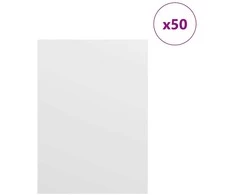 Dekoratyvinės Panelės 50 pcs Balta 15 x 21 x 0.27 cm