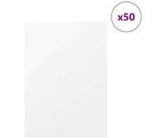Dekoratyvinės Panelės 50 pcs Balta 30 x 42 x 0.27 cm