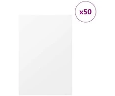 Dekoratyvinės Panelės 50 pcs Balta 40 x 60 x 0.27 cm