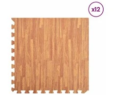Baseino grindų kilimas 12 pcs Medis 4,32 ㎡ EVA puta