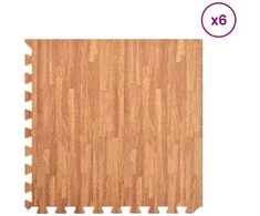 Baseino grindų kilimas 6 pcs Medis 4,32 ㎡ EVA puta