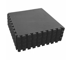 Baseino grindų kilimas 24 pcs Juoda 8,64 ㎡ EVA puta
