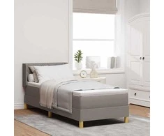 Kiemas lova su pagalve Tortora 200 x 80 cm audinys