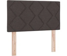 Kiemas lova su čiužiniu Tamsiai rudas 80 x 200 cm audinys