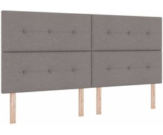 Kiemas lova su galvūgalio Tortora 200 x 200 cm audinys