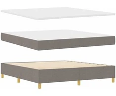 Kiemas lova su galvūgalio Tortora 180 x 200 cm audinys