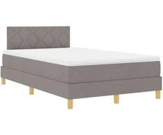 LED Čiužinio Lova su LED juostelėmis Taupe 120 x 200 cm audinys