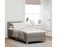 Kiemas lova su pagalve Tortora 90 x 190 cm audinys