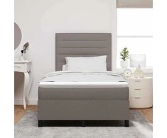 Kiemas lova su LED juostelėmis Tortora 120 x 200 cm audinys