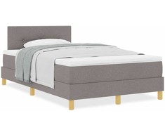 Kiemas lova su pagalve Tortora 120 x 190 cm audinys