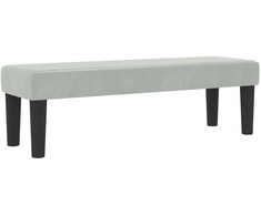 Kiemas lova su galvūgalio Šviesiai pilka 200 x 200 cm Aksomas