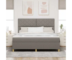 LED Čiužinio Lova su galvūgalio Tortora 180 x 200 cm audinys