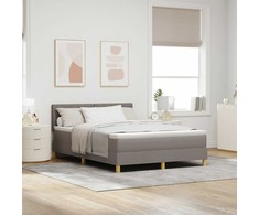 Kiemas lova su pagalve Tortora 140 x 190 cm audinys