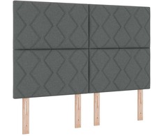 LED Čiužinio Lova Tamsiai pilka 160 x 200 cm audinys