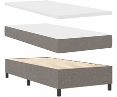Kiemas lova su galvūgalio Tortora 100 x 200 cm audinys