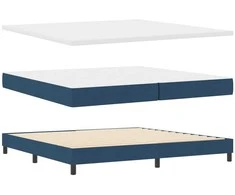 Kiemas lova su galvūgalio Mėlyna 200 x 200 cm audinys