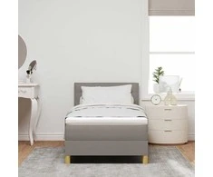 Kiemas lova su pagalve Tortora 90 x 190 cm audinys