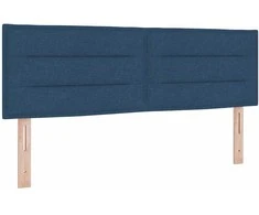 Kiemas lova su čiužiniu Mėlyna 200 x 140 cm audinys