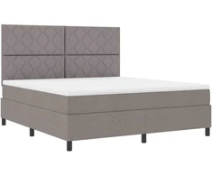 Kiemas lova su LED juostelėmis Tortora 180 x 200 cm audinys