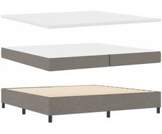 Kiemas lova su galvūgalio Tortora 200 x 200 cm audinys