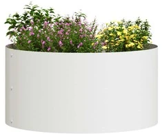 Vazonų žiedas Balta 40 x 40 x 20 cm Šaltai valcuotas plienas