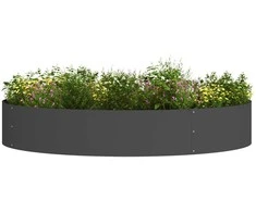 Vazonų žiedas Juoda 120 x 120 x 20 cm Šaltai valcuotas plienas