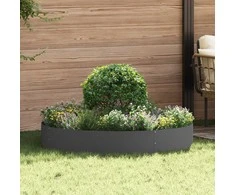Vazonų žiedas Juoda 120 x 120 x 20 cm Šaltai valcuotas plienas