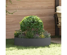 Vazonų žiedas Juoda 80 x 80 x 20 cm Šaltai valcuotas plienas