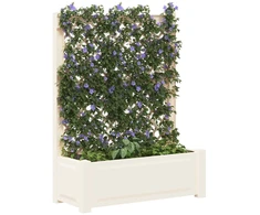Didelis vazonas su treliu Balta 99,5 x 43 x 133,5 cm PP
