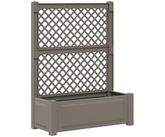 Didelis vazonas su treliu Pilka 99,5 x 43 x 133,5 cm PP