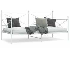 Dieninė lova be čiužinio Balta 107x203 cm Plienas