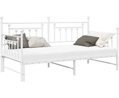 Lova Dienos lovos rėmas Balta 100 x 190 cm Plienas