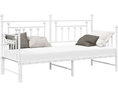 Lova Dienos lovos rėmas Balta 75 x 190 cm Plienas