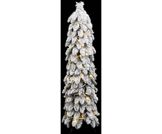Dirbtinė apšviesta Kalėdų eglutė su 80 LED ir sniegu, 150cm