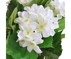 Dirbtinė hortenzija su vazonu, 60 cm, balta