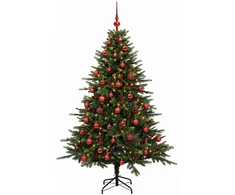 Dirbtinė kalėdinė eglutė su rutuliuku 120 cm 150 LED