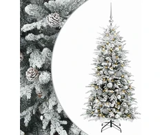 Dirbtinė kalėdinė eglutė su rutuliuku 120 cm 150 LED