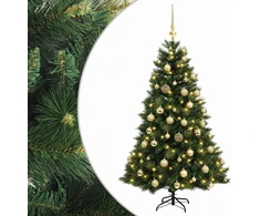 Dirbtinė kalėdinė eglutė su rutuliuku 120 cm 150 LED