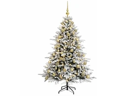 Dirbtinė kalėdinė eglutė su rutuliuku 150 cm 150 LED
