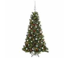 Dirbtinė kalėdinė eglutė su rutuliuku 150 cm 150 LED