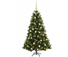 Dirbtinė kalėdinė eglutė su rutuliuku 150 cm 150 LED